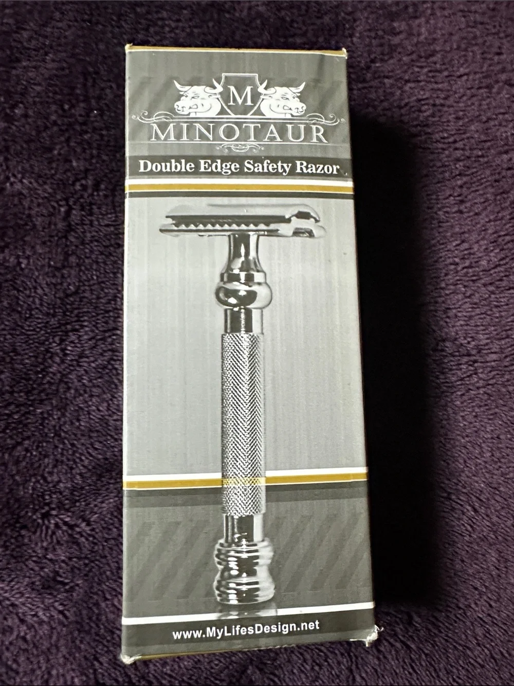 Minotaur Silver Double Edge Safety Razor - NIP men’s self care men’s grooming